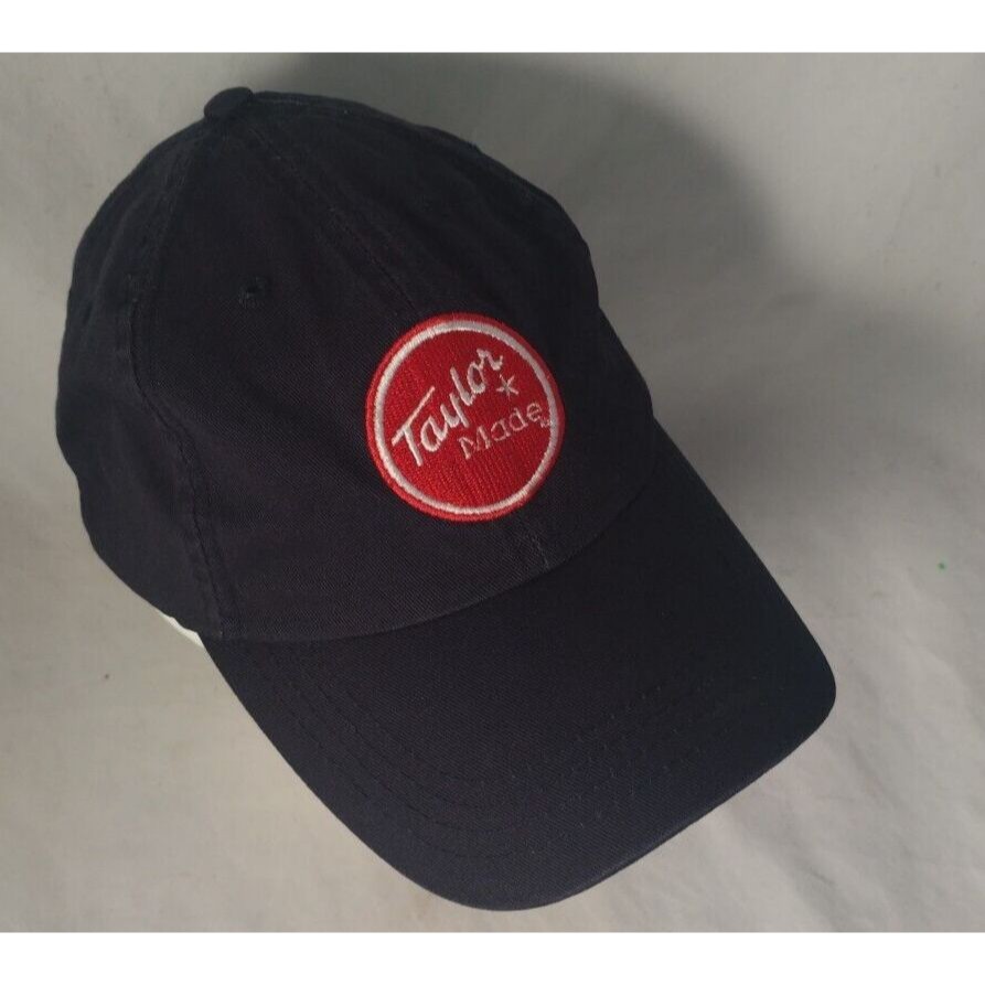Taylor Made Navy Blue Adjustable Strapback Golf HatCapExcellent